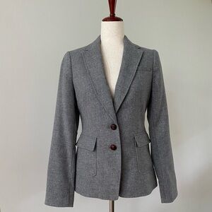 Banana Republic Gray Wool-Blend Blazer Women’s Size 4